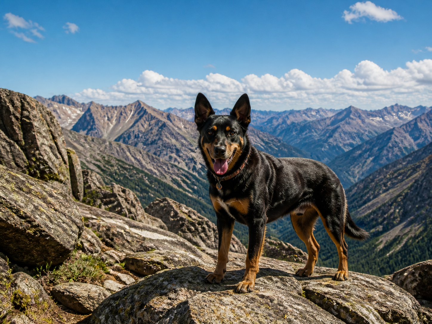 Rook on a mountain ridge