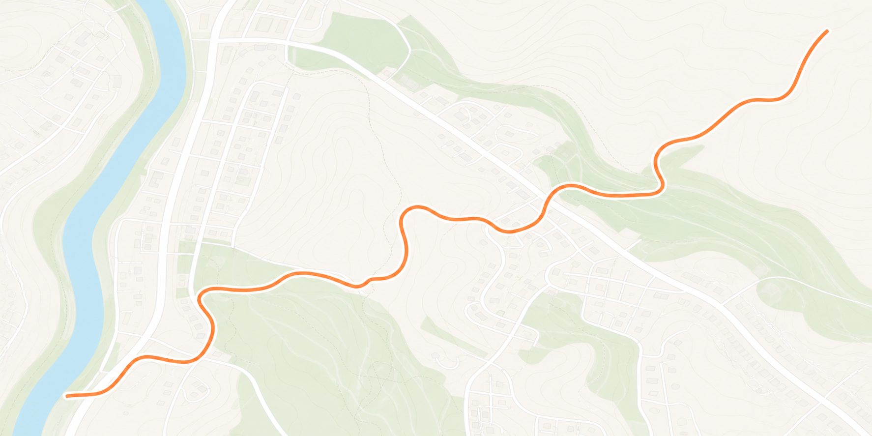 River Trail Run route preview